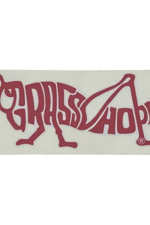 Best Choice Grasshopper 163295 Decal GH Emblem Medium Red White